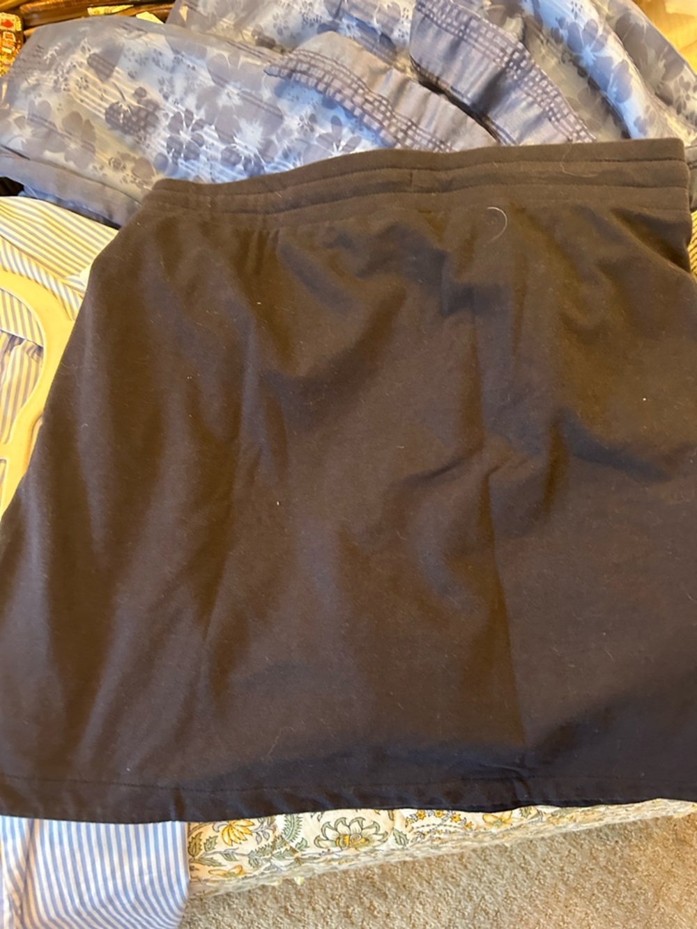 Navy Blue Drawstring Skort - Picture 3 of 5